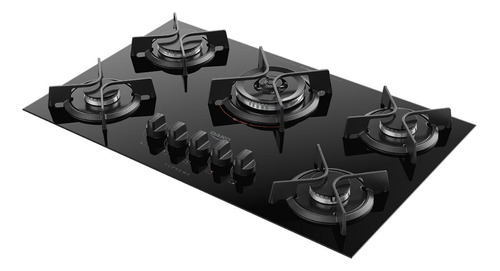 Cooktop Dako Supreme 5 Bocas Com Tripla Chama Preto