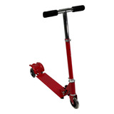 Scooter Para Niños Patinete Del Diablo Tres Llantas Metal Color Rojo Liso