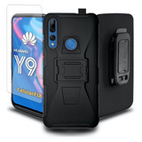 Funda Protector P/ Huawei Y9 Prime 2019 Uso Rudo + Cristal