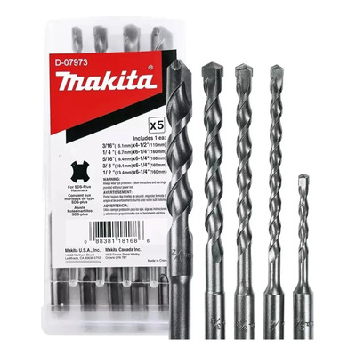 Juego De 5 Brocas Para Concreto Sds Plus . Makita D-07973 | MercadoLibre