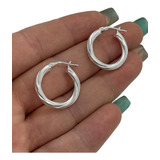 Aros Argollas De Plata 925- Facetados- 