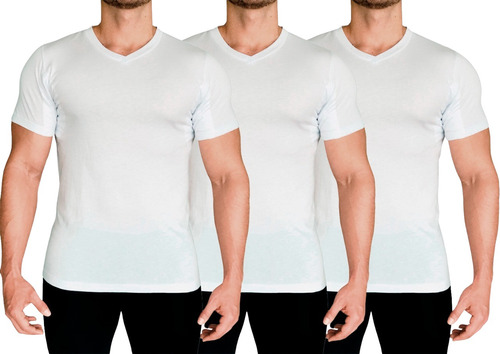 3 Pack Camisetas Inteligente Anti Sudor Seca Tee Sudoración