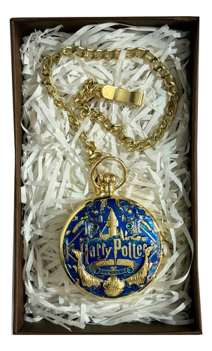 Reloj De Bolsillo Musical Harry Potter M2 Azul Hp