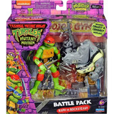 Figura Las Tortugas Ninjas - Pack Raphael Vs Rocksteady