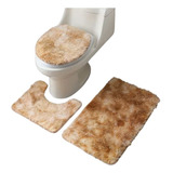 Oferta Set De Baño 3 Piezas Absorbente Felpa Pelo Largo