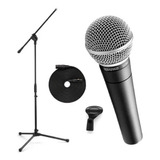 Combo Microfono Shure Sm58lc C/soporte Y Acces