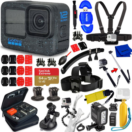 Gopro Hero12 Black Chdhx-121-cn - 20pc Accessory Bundle Incl