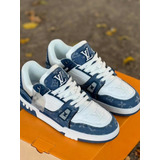 Tenis Louis Vuitton Trainer Azul #25