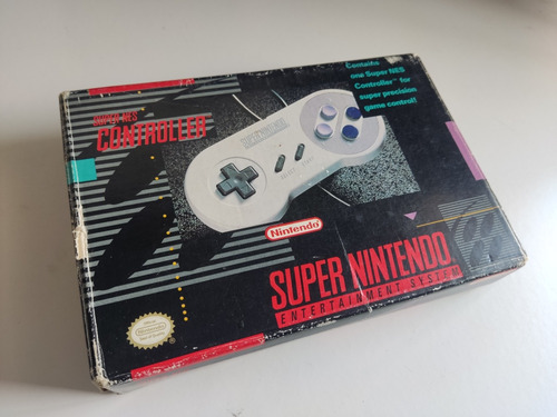 Controle Americano Super Nintendo Na Caixa Original 