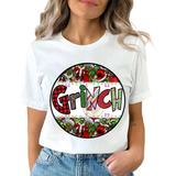 Playera Grinc Navideña Blusa Mujer Regalo Navidad 15m