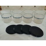 Vasos Tupperware 4 Con Tapas Plástico Transparente Usados