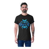 Playera Blue Beetle, Super Heroe Escarabajo Frente Y Espalda