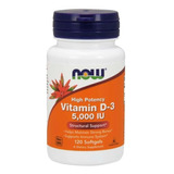 Vitamina D3 5,000 Iu Now Foods 120 Soft Gels Importado Eua