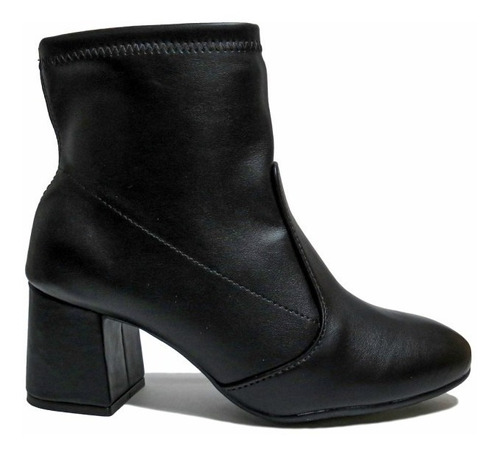 Botas Mujer Botinetas Beira Rio Taco Cuadrado Liso 9067100