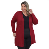 Cardigan Com Manga Kimono Inverno All Sizes