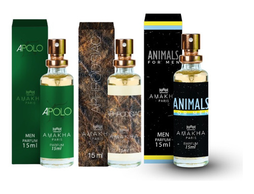 Kit 3 Perfumes Amakha Paris - Original - Promoção 