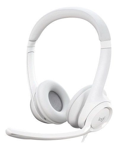 Headset Logitech H390 Áudio Digital Usb Branco
