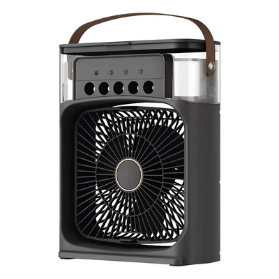 Mini Ventilador Portátil Feng Aire Evaporativo 3 Modos Humidificador Negro