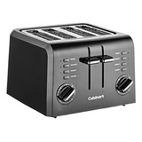 Torradeira De Plástico Compacta Cuisinart 4 Cpt-142bk De 4 F