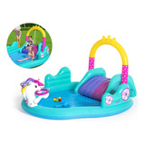 Pileta Inflable Unicornio Tobogan Playcenter Bestway 53097