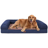 Cama Grande Perro, Lavable, Rectangular, Base Antidesli...