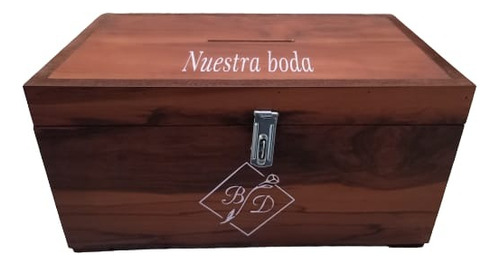 Cofre Baul Para Sobres Boda Xv Bautizo Personalizado