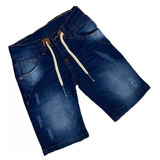 Bermuda Jean Para Niño Con Bolsillos