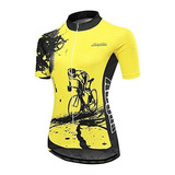 Maillot De Ciclismo Para Mujer Aogda Bici Camisas Bicicleta