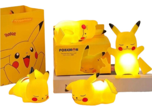 Luminária Led Pikachu Pokémon Decoração Quarto Infantil