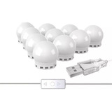 Kit 20 Luz Led Para Camarim Espelho Maquiadora Cor Branca 