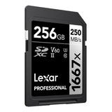 Memoria Sd Lexar 256gb V60 250mb/s 1667x Uhs-ii