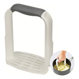 Pisa Papas Ergonómico Forma D Apto Lavavajillas Practico Mango Blanco/gris