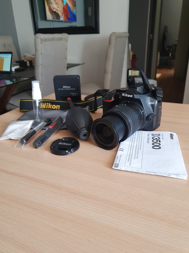 Camara Nikon D3500 + Lente + Kit De Limpieza Profesional 