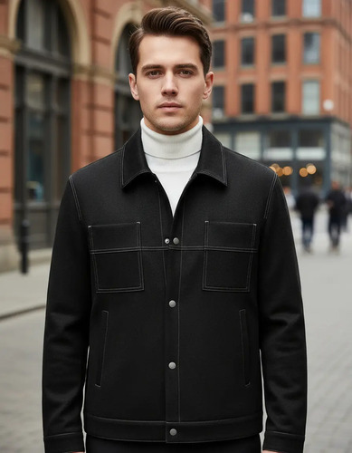 Chamarra Tipo Gamuza Premium Blazer