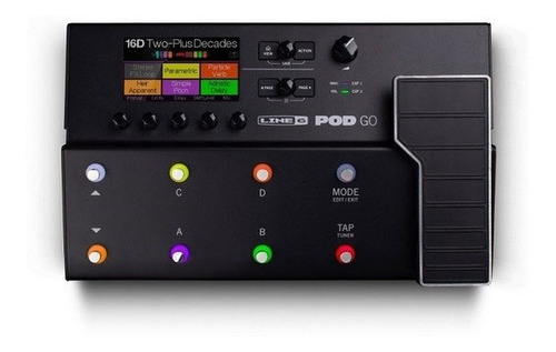 Pedaleira Line6 Podgo Multi-efeitos Para Guitarra