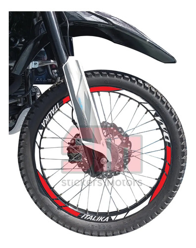Stickers Reflejantes Moto Dm 150,200,250 Y Dm 250 X Nid 2037