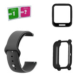 Pulseira Silicone + Case Tpu + Película 3d Amazfit Bip U Pro