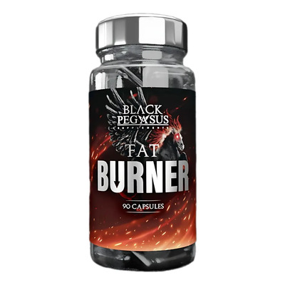Quemador de Grasa Black Pegasus Fat Burner Vegano Sin Gluten 90 Cápsulas | Meses sin interés