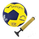 Bola Handebol Oficial Vitoria Grip H2l + Bomba De Ar