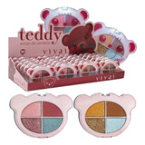 24 Estojo De Sombras Teddy 4106 - Box Vivai Atacado Sj