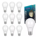 Kit 10 Lâmpada Led 15w Bulbo E27 6500k Branco Frio