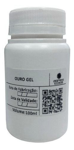 Ouro Folheação Gel 24k 100ml  Ourives Semi Jóias