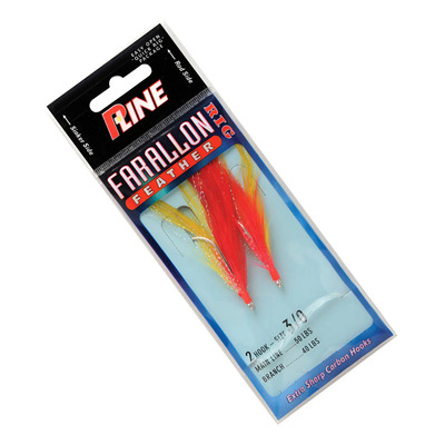 Señuelo Sabiki P-line Farallon Feather Color Yellow Red | MercadoLibre