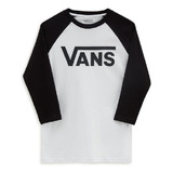 Remera Vans Kids Classic Raglan 3/4 Original Nueva!