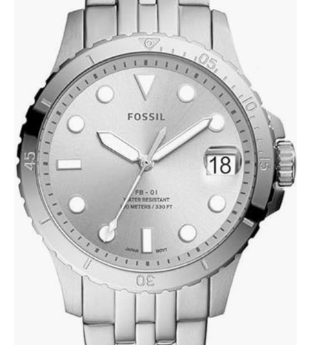 Fossil Fb-01 Reloj De Pulsera Para Mujer 36 Mm Plateado