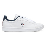 Tenis Lacoste De Mujer, Modelo Carnaby Pro En Piel Tricolor