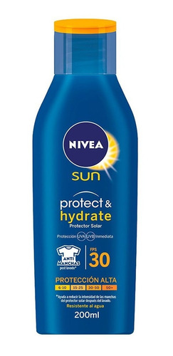 Nivea Sun Protector Solar Hidratante Fps 30 X 200 Ml
