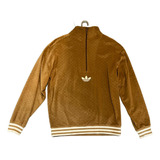 Sweater Buzo adidas Adicolor Terciopelo Talle S Marron  