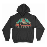 Buzo Hoodie Con Capucha Airsoft Paintball De Montaña Retro 