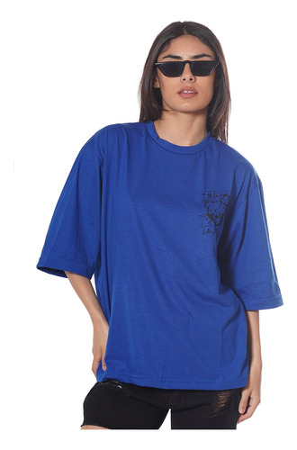 Remeras Oversize Estampadas Mujer Algodon Calidad Premium R